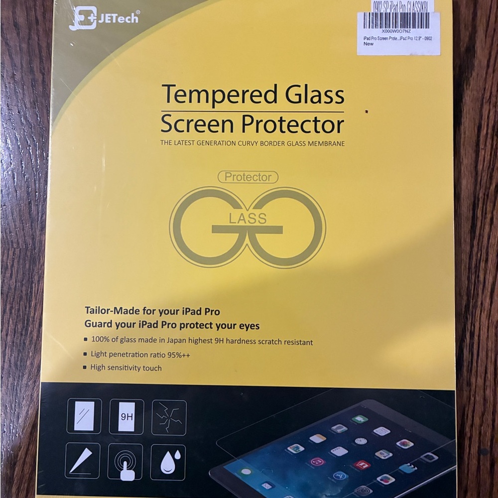 JETech Tempered Glass Screen Protector for iPad Pro - Clear
